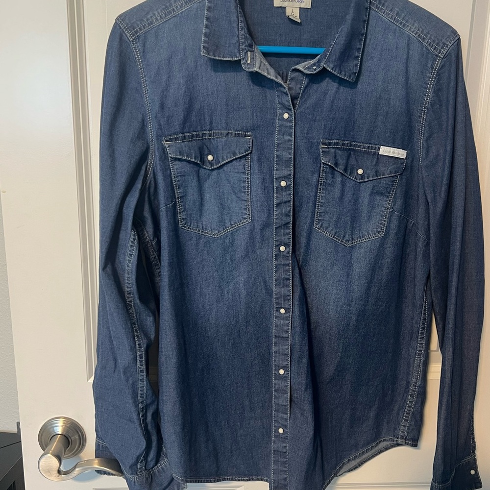 Calvin Klein Jeans Blue Denim Shirt
